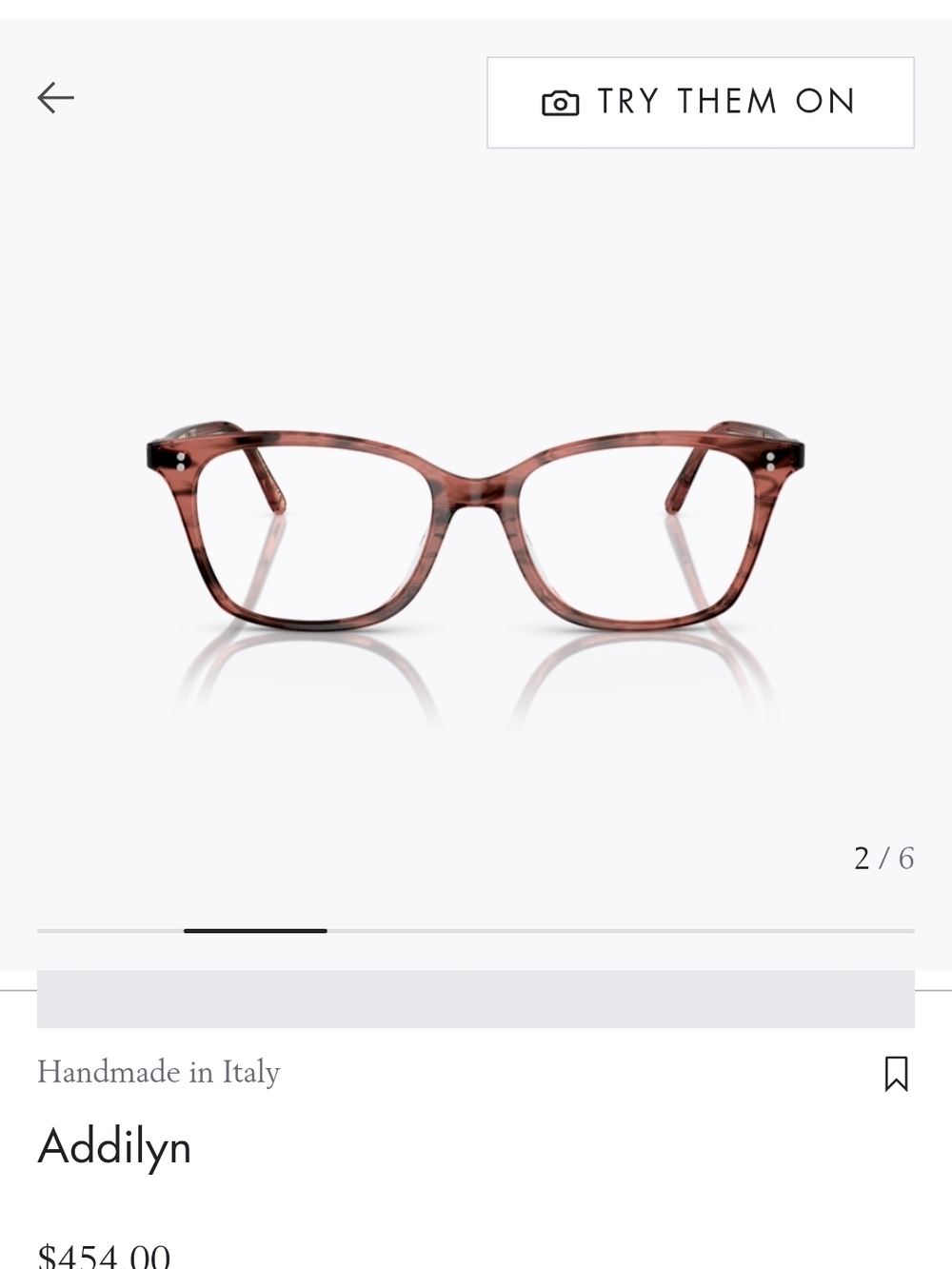 Oliver Peoples Addilyn Eyeglasses Frame